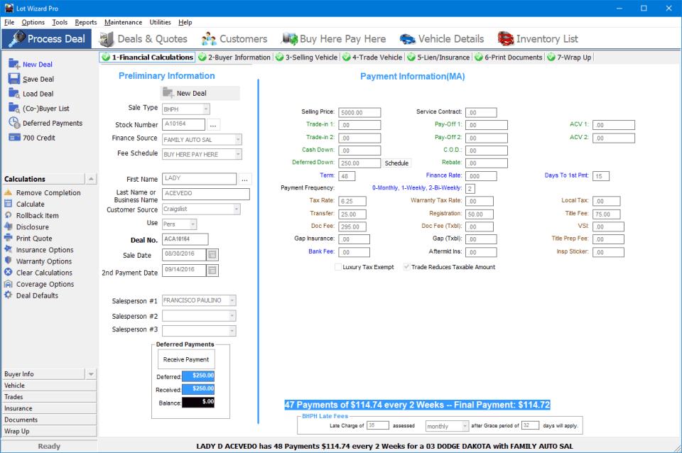 Lot Wizard Pro Software