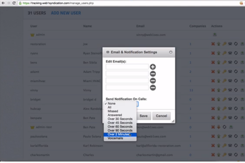 Analytic Call Tracking