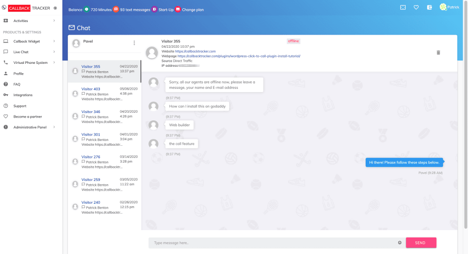 Callback Tracker