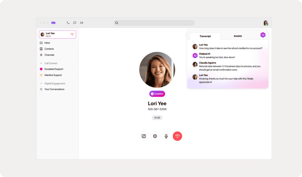 Dialpad AI Contact Center